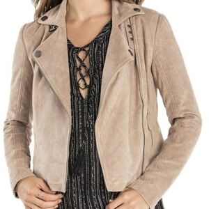 COPY - Miss me faux leather moto jacket large